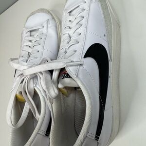 White and Black Sneakers Nike Blazer Platform Sneaker - Women's